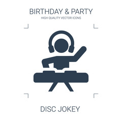 Sticker - disc jokey icon