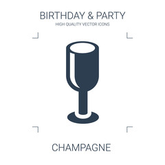 Sticker - champagne icon