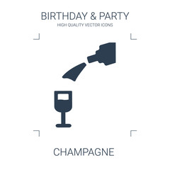 Sticker - champagne icon