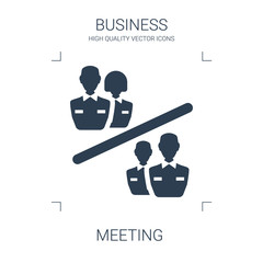 Canvas Print - meeting icon