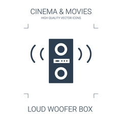 Canvas Print - loud woofer box icon