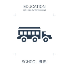 Wall Mural - school bus icon