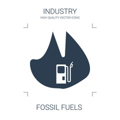 Sticker - fossil fuels icon