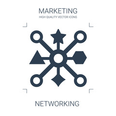 Wall Mural - networking icon