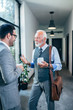 © bnenin - Modern senior business man on a break with colleague.