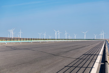 Sticker - highway and wind farms