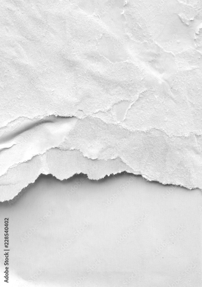 Blank black white creased crumpled paper texture background old grunge ...