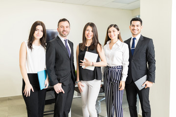 Wall Mural - Multiethnic Professionals Working Together Towards Success