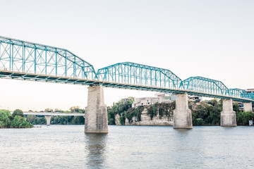 Downtown Chattanooga Tn River and Bridges 