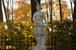 Goddess Diana statue at evening.