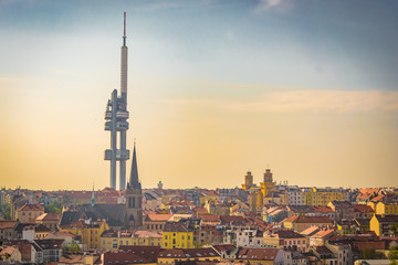 Wall Mural - Cityscape of Prague from Vitkov National Monument