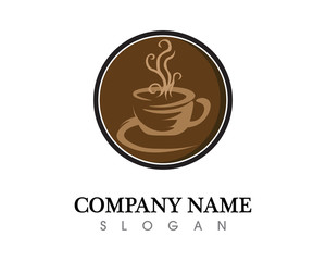 Coffee cup Logo Template vector icon design