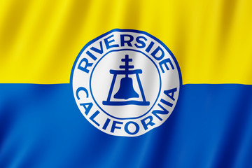 Wall Mural - Flag of Riverside city, California (US)
