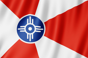 Wall Mural - Flag of Wichita city, Kansas (US)