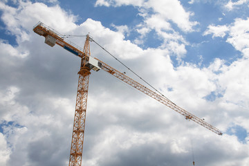 Tower crane at the construction site