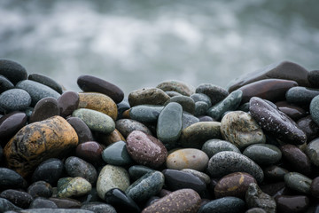 Rocks in the shore