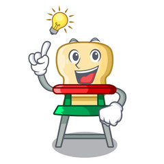 Sticker - Have an idea baby highchair isolated on the mascot