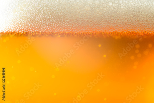 Cuadros en Lienzo IPA Craft Beer bubbles background texture