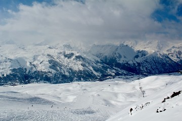 Wall Mural - France, French Alps, Tarentaise Valley, Savoie, March 10, 2017