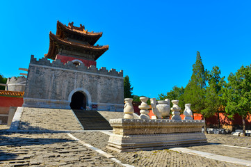 The ancient Chinese buildings