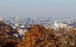 Autumn in the city. Beautiful view of the city. Construction and architecture. on Podol, Kiev. Ukraine.