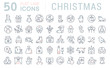 © M.Style - Set Vector Line Icons of Christmas.