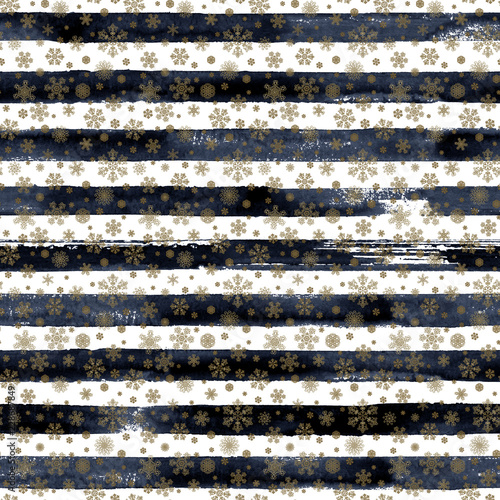 Winter watercolor hand draw...