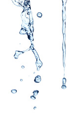 water splash drop blue liquid bubble