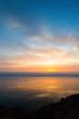 Dead Sea, Jordan. 6th June 2015. Dramatic skies reflect off the Dead Sea during sunset from a panoramic viewpoint near the town of Madaba.
