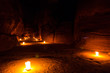 © Dave - Jordan. Petra lit up by candles at night.