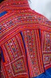 Skibotn, Norway. Detail view of traditional Sami fabric pattern.