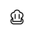 © ade - Hat Chef Outline Creative Abstract Menu Icon Logo Design Template Element Vector