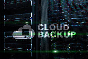 Cloud backup. Server data loss prevention. Cyber security.