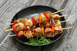 Chicken kebab with bell pepper