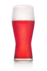 Wall Mural - Glass of red fruit beer