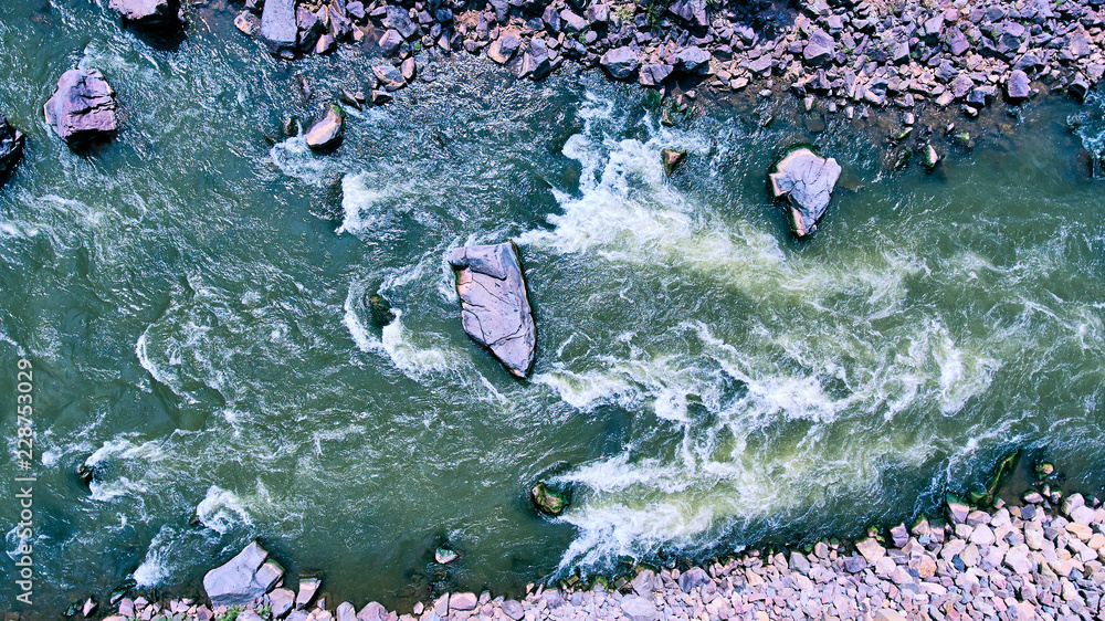 Colorado River Rapids rocks - obrazy, fototapety, plakaty 