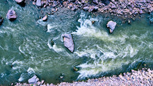 Colorado River Rapids Rocks