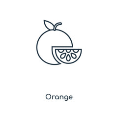 Sticker - orange icon vector