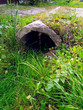 © Евгения Балакирева - Drainage ditch with a pipe under a dirt road