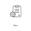 © TOPVECTORSTOCK - plan icon vector