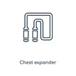 © TOPVECTORSTOCK - chest expander icon vector