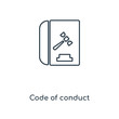 © TOPVECTORSTOCK - code of conduct icon vector