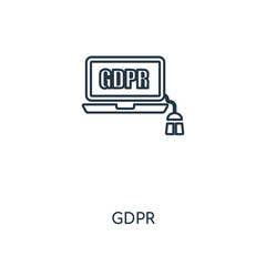 gdpr icon vector