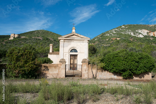 Fotografie, Obraz Chiesa campestre di San Severino Iglesias Sardegna
