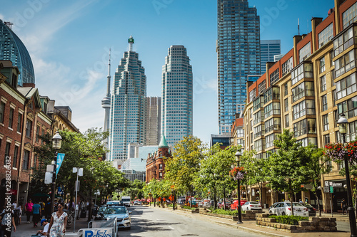 Rush hour atToronto's busiest intersections Canvas Print