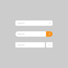 Canvas Print - search bar for ui. search bar icons. search set