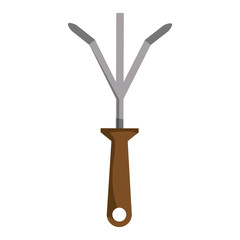 Wall Mural - gardening rake tool icon