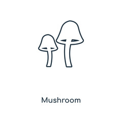 Sticker - mushroom icon vector