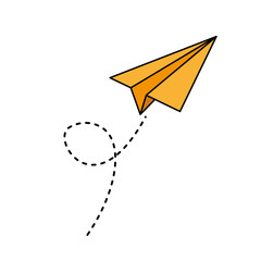 Sticker - paper airplane flying icon