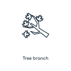 Wall Mural - tree branch icon vector